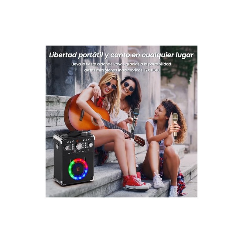 JYX: Sistema de Micrófonos Inalámbricos Handheld (2 Pack): Micrófonos Dinámicos