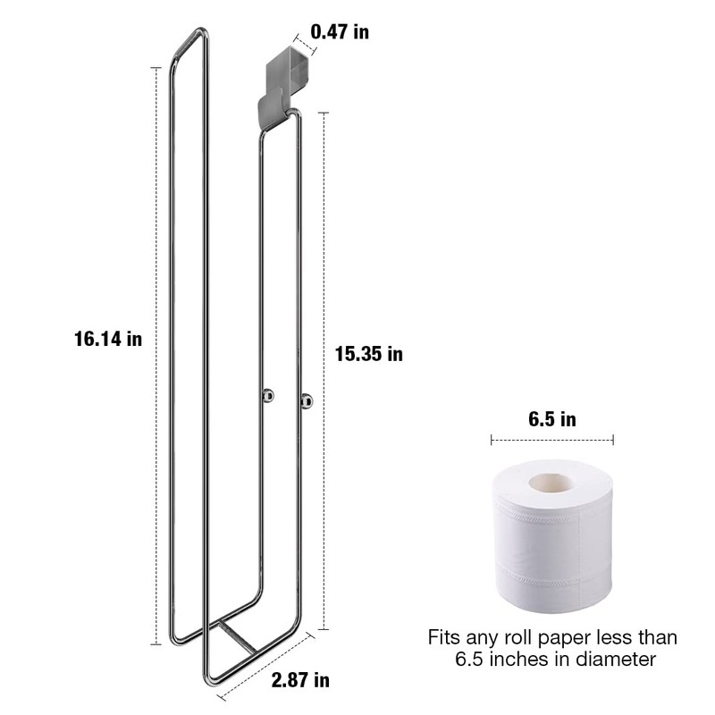 Conworld Toilet Paper Holder for 8 Roll Tissue, Over The