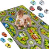 STARUIA Washable Kids Play Rug for Playroom, Boys Car Rug