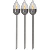 Star Olympus LED Solar Torch, Stainless Steel, Set of 3,