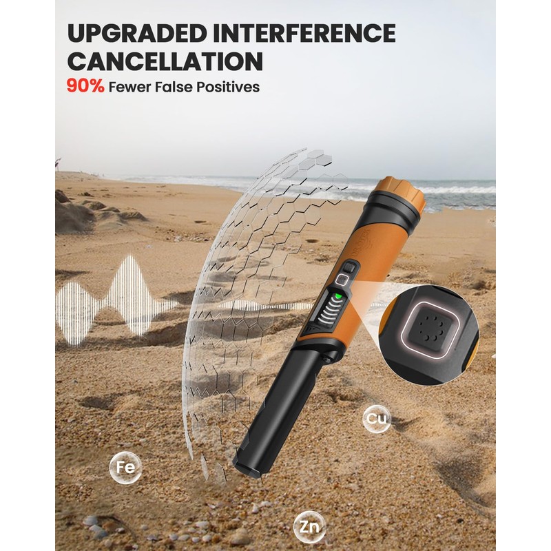 DR.ÖTEK Metal Detector Pinpointer, IP68 Fully Waterproof Handheld Pin Pointer
