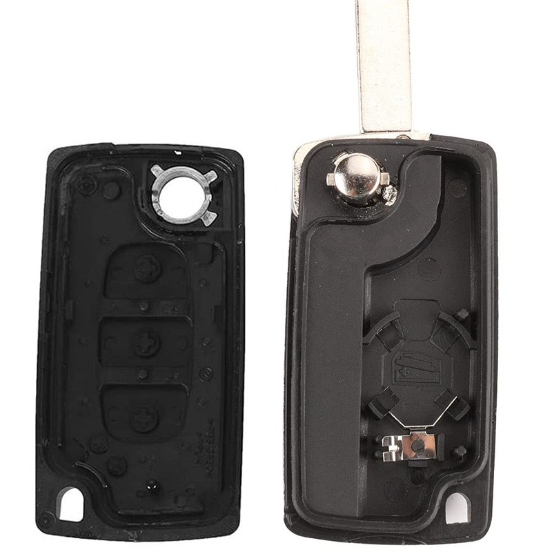 OGGIPRO 3 Button Headlight Key Shell Compatible with CE0536 Flip