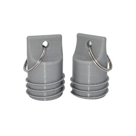 Propane Hose Protector Plug 2-Pack - QCC1 Threaded for RV, BBQ Grill, Travel Trailer - Double Protection, Made in USA