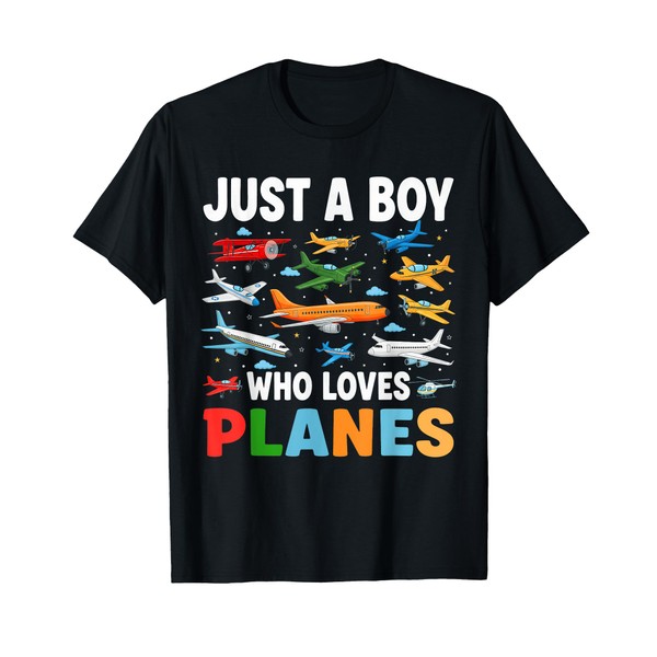 Funny Just A Boy Who Loves Planes Airplane Aircraft Loves