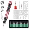 HOTROSE Electric Engraving Pen with 37 Bits, USB Rechargeable Cordless