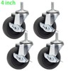 DICASAL Stem Casters with Imperial 3/8-16x25mm Stem Thread Heavy Duty