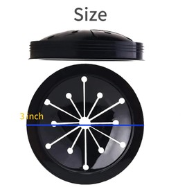 Garbage Disposal Splash Guard Collar Sink Baffle, 3-1/8 Inch Food Waste Disposer Accessories, Sink Baffle Disposal Replacement, Multi-Function Kitchen Drain Plugs for GE, Whirlaway