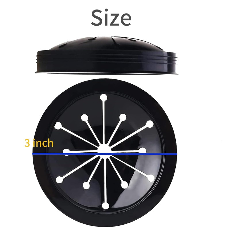 Garbage Disposal Splash Guard Collar Sink Baffle, 3-1/8 Inch Food