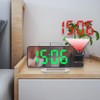 Fonowx Projection Alarm Clock NightStand Date with Rotatable Projector Digital