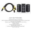 XLR Y Splitter Cable, XLR Splitter Cable Female to 2