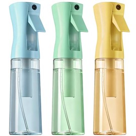 Paquete de 3 Botellas de Pulverizacin Continua, Botella de Pulverizacin de 300 Ml, Pulverizador Continuo de Roco Ultrafino para Peinado,Jardinera,... 