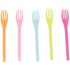 Nagao Heat Resistant Plastic Soft Fork Set of 5 Colorful