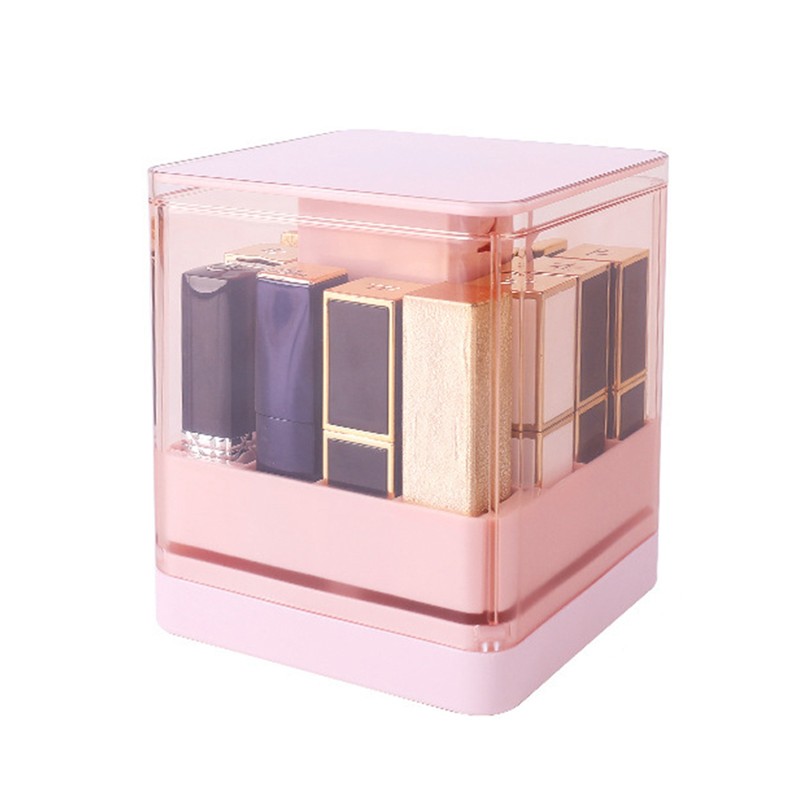 Pressed Lift Lipstick Holder Dustproof Transparent Lift Lipstick Display Case