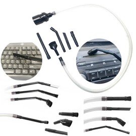 MaximalPower Mini/Micro Vacuum Attachment Tools 9-PC Cleaning & Detailing Kit with Extra Adapter for Select Vacuum Models