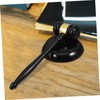 GANAZONO Wooden Auction Hammer Set Portable Judge Gavel for Court