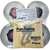 FunTomia Pack of 4 (LED) Longboard/Skateboard Wheels (Big Wheels) in