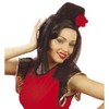 Spanish Veil With Red Roses Accessory for Spain Fancy Dress