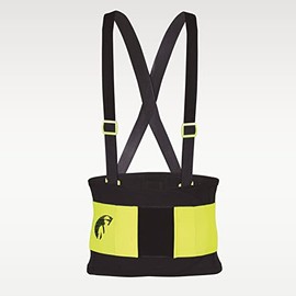 Faja elástica de trabajo para hombre y mujer, con tirantes útil para mejorar la postura de carga, gimnasio, trabajo, soporte lumbar elástica y...     