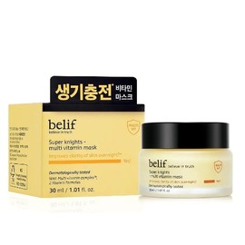 Vita Glow Vitality Charging Belif Super Nights Multi Vitamin Mask 30ml Single Item [Single Item] 30ml / 비타광채생기충전 빌리프 슈퍼나이츠 멀티 비타민 마스크 30ml 단품 [단품] 30ml