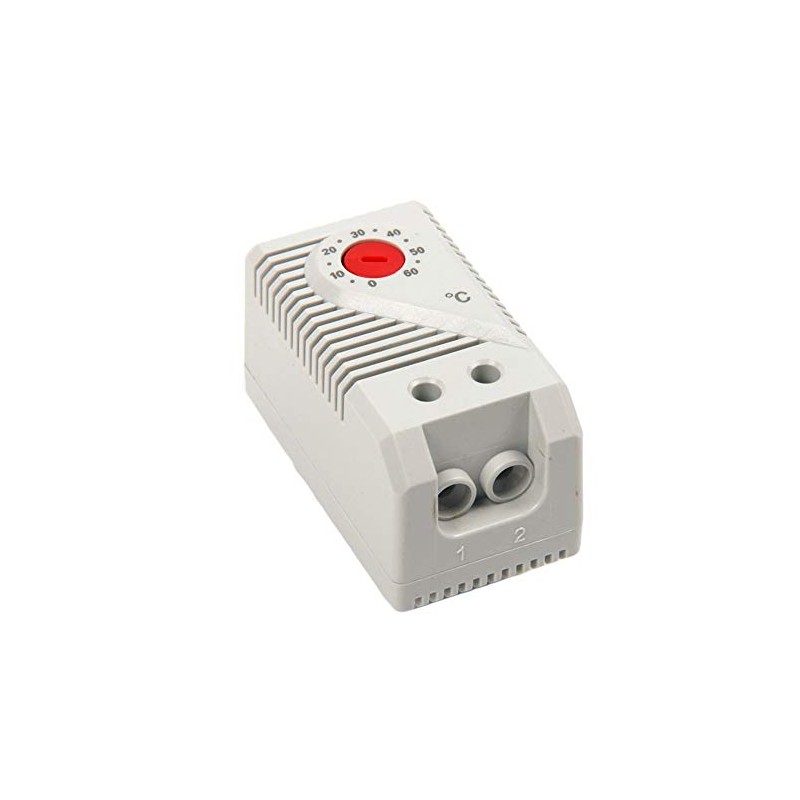 Temperature Controller, KTO011 0-60℃ Adjustable Compact Electric Mechanical Thermostat Switch,