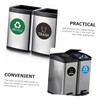 EXCEART Recycling Bin Stickers 12pcs Garbage Sorting Stickers Label Stickers