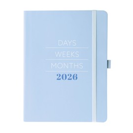 Graphique 2026 Apollo Business Planner | 18 Month Organizer, July 2025 - Dec. 2026 | Weekly & Monthly Spreads | To-Do List & Note Pages | Pen Loop | Vegan Leather | Blue Days, Weeks, Months | 6” x 8”