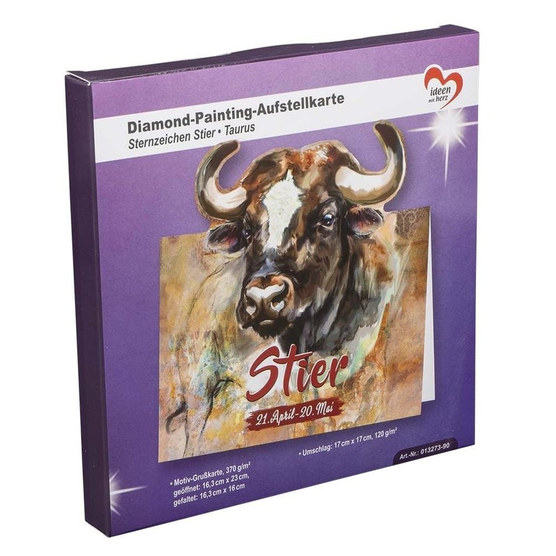 Ideen mit Herz Diamond Painting Stand Card | 370 g/m²