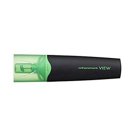 uni-ball PROMARK VIEW HIGHLIGHTER PEN FLUORESCENT GREEN USP-200 Twistable See-Through Tip