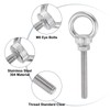 sourcing map Threaded Eye Bolts, 5Set M6x50mm - 304 Stainless