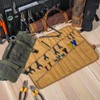 Wrench Roll Up Organizer Pouch,Heavy Duty 16oz Waxed Canvas Tool