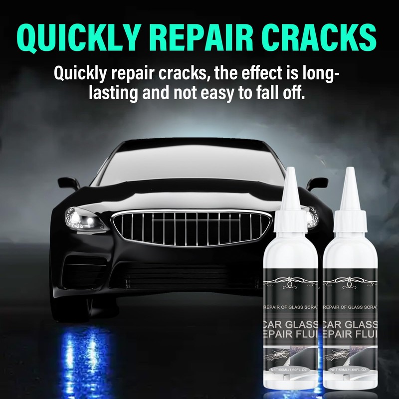2pcs Windshield Crack Repair Kit, 2026 Upgraded Car Windshield Cracks