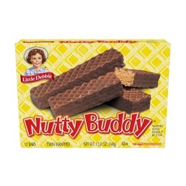 Little Debbie Nutty Buddy 96 Twin-Wrapped Wafer Bars, Chocolate, 192 Oz