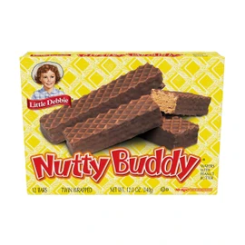 Little Debbie Nutty Buddy 96 Twin-Wrapped Wafer Bars, Chocolate, 192 Oz