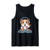 Dj Hamster On Decks Spinning Fun Beats Tank Top