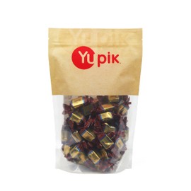 Yupik Milk Chocolate Covered Soft Toffees, 1.1 lb (17.6 oz), Miniature Bars, Creamy Milk Chocolate, Sweet & Chewy Caramel Candies, Ideal for Snacking & Gifting