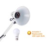 Bostitch Office VLF100-WHT Swing Arm Desk Lamp with Clamp Mount,