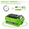 For GreenWorks 40V 6.0Ah 29472 40Volt Lithium Battery G-MAX Battery
