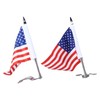Trunk Lid Flag Pole Mount Kit with USA American Flag