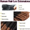 12 Inch Dreadlock Extensions 0.6cm Loc Extensions Human Hair 30
