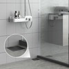 2 Pcs Square Shower Drain Cover 4" Matte Black- Anti-Clog