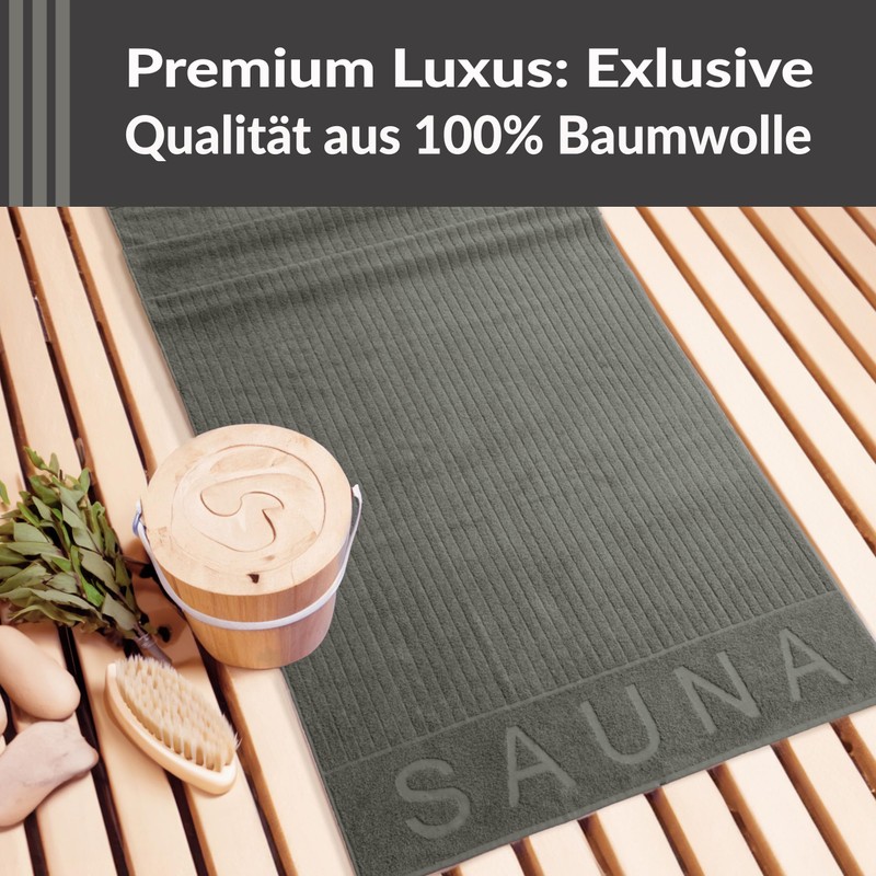 Lashuma Copenhagen XXL Men's Sauna Towel, 85 x 200 cm,