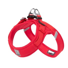 WINHYEPET Truelove Dog Harness Soft Mesh Reflective Breathable Step-In Dog Harness,Easy Adjustment Harness with Safety Buckle for Extra Small and Small Dogs, Vest Harness TLH3013(Red,2XS)
