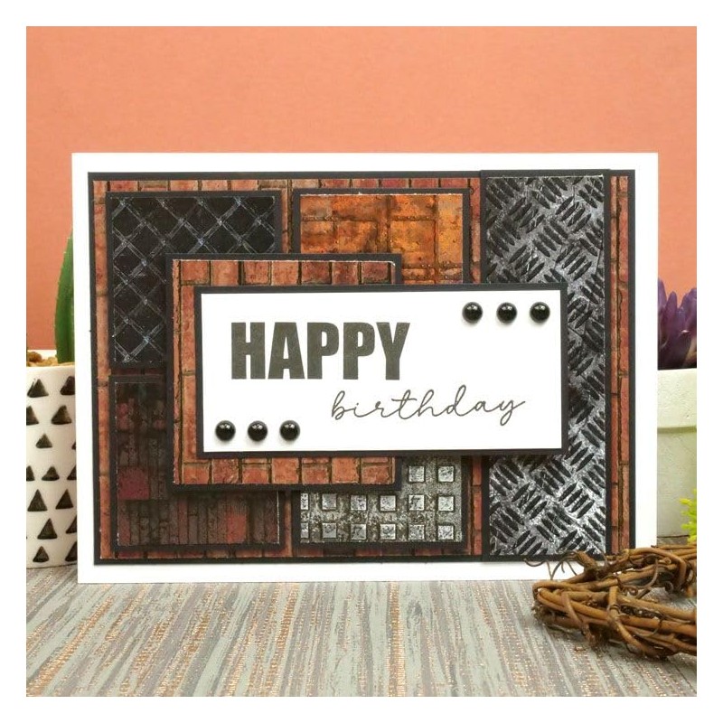 Hunkydory Crafts Duo Design Paper Pads - Industrial Textures &