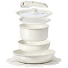 GiPP Ceramic Pots and Pans Set Non Stick, Nonstick Detachable