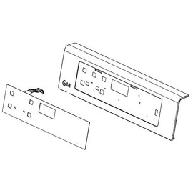 Lg AGM73551673 Range Control Panel and Overlay Genuine Original Equipment Manufacturer (OEM) Part