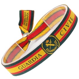 GOS Best Supplies Guardia Civil Spain Crest Bracelet for Men Women Unisex - Crest and Flag Design, Unit size, Polyester