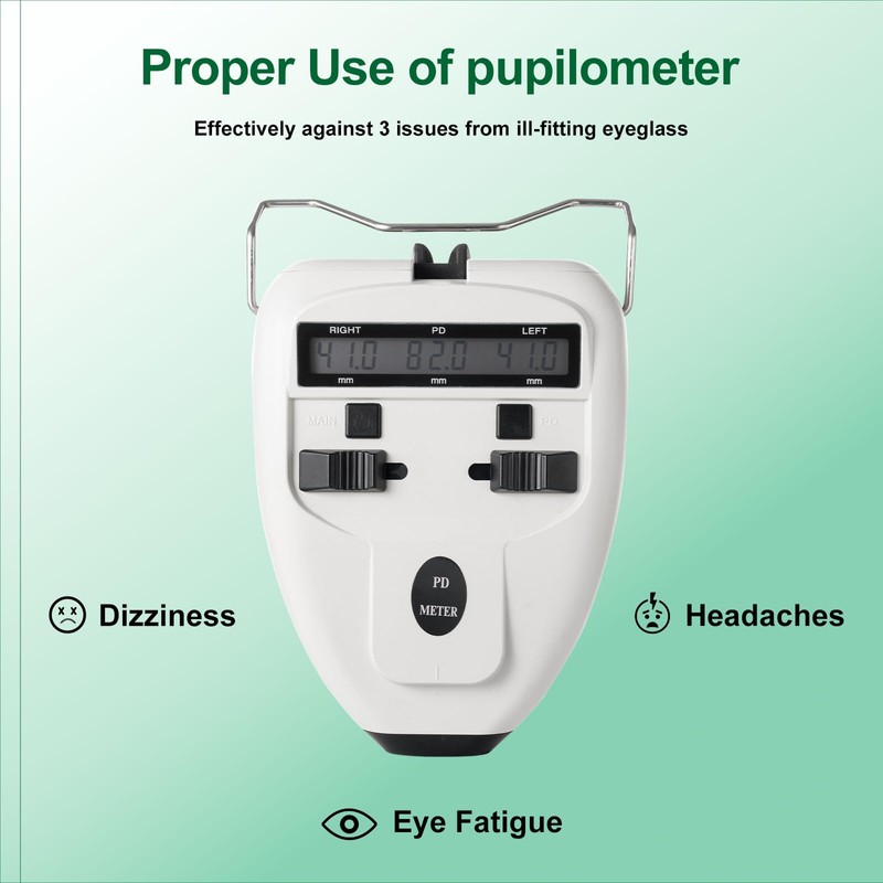 AISITESY Optical Digital Pupillary Distance Meter Led Pd Meter Pupilometer