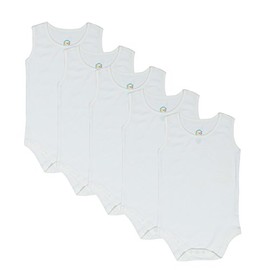 CBObaby Sleeveless Bodysuits For All Ages (12-14 5- Pack)