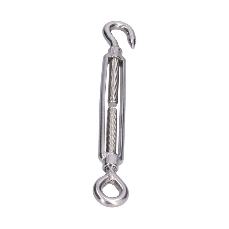 5Pcs Turnbuckle Hook and Eye Wire Rope Tension 304 Stainless
