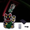 Glow Factor Lucky Turbo Cat Car Decal – LED Car